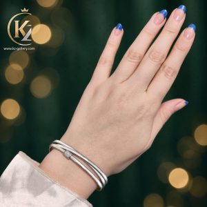 دستبند نقره کره‌ای | عیار ۹۲۵ | گالری کاظمی