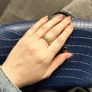انگشتر شنل روکش طلا ۵.۰۹ گرم عیار ۹۲۵ - گالری کاظمی