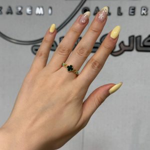 انگشتر ونکلیف روکش طلا ۱.۷۹ گرم - گالری کاظمی